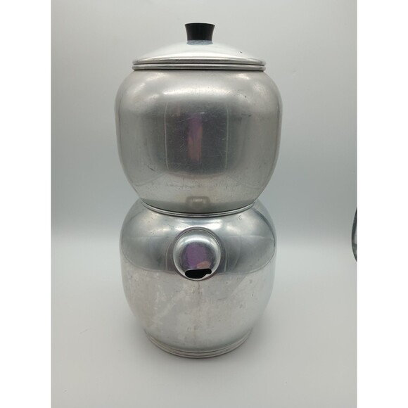 Vintage West Bend Kwik Drip 15c Coffee Maker Percolator Pot Aluminum Stove Top - Picture 3 of 9